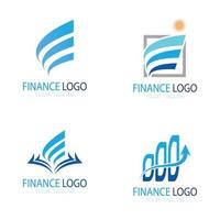 negocio finanzas y marketing logo vector ilustración plantilla icono diseño contabilidad financiera logo con moderno vector concepto