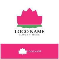 Flower logo vector illustration design icon template