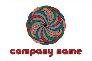 illustration vector graphic of simple retro style company logo