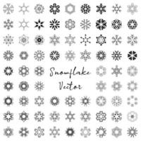 Snowflake vector symbol