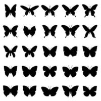 Butterfly symbol vector set