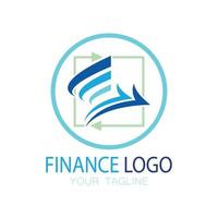 negocio finanzas y marketing logo vector ilustración plantilla icono diseño contabilidad financiera logo con moderno vector concepto