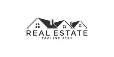 Roof and home logo vector design concept. Real estate logo