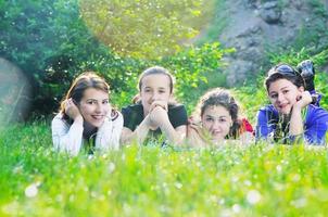 child group outdoor photo