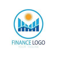 negocio finanzas y marketing logo vector ilustración plantilla icono diseño contabilidad financiera logo con moderno vector concepto