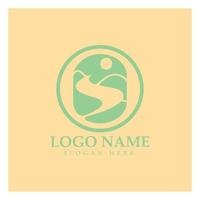 River Logo vector icon illustration design template