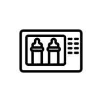 sterilizer sanitary machine icon vector outline illustration