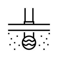 pipeline of drainage line icon vector illustration