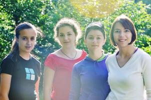 teen girls group outdoor photo