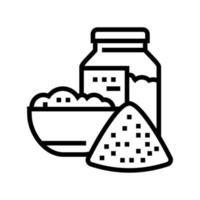 salt for bath line icon vector illustration