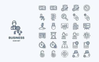 Business and finance vector icon set