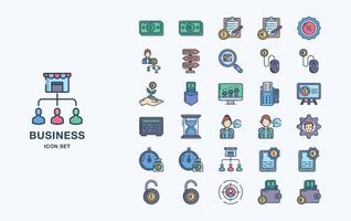 Business and finance vector icon set