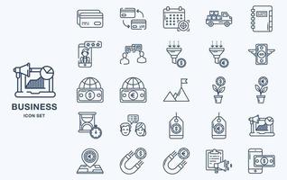 Business and finance vector icon set