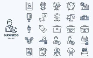 Business and finance vector icon set