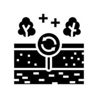 edaphotop ecosystem glyph icon vector illustration