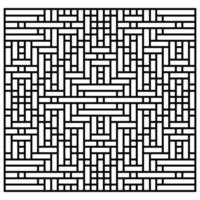black and white abstract geometric decorative pattern vector
