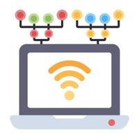 Trendy design icon of system wifi vector