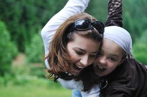 happy family outdoor photo