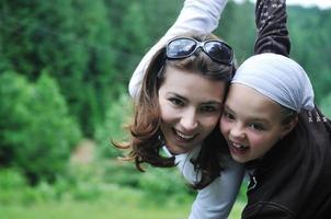 happy family outdoor photo