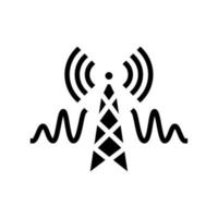 telecommunication service glyph icon vector illustration