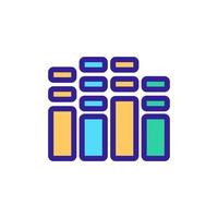 equalizer icon vector. Isolated contour symbol illustration vector