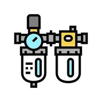 filter of air compressor color icon vector illustration