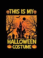 Halloween horror vintage t-shirt design, scary print template vector graphics, high-quality typography illustration shirt design