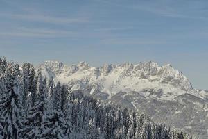 winter mountain landscape photo