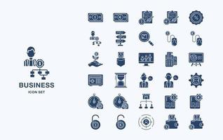 Business and finance vector icon set