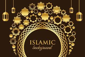 luxury decorative islamic background pattern for ramadan kareem and eid mubarak vector