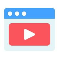 Vector design of video website