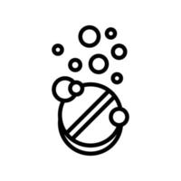 pill phytotherapy line icon vector illustration