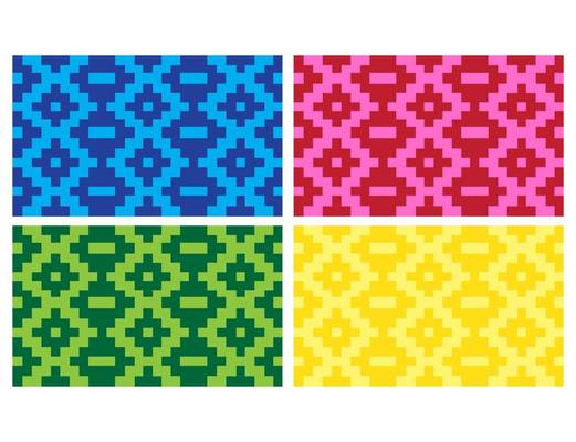 flat colorful beautiful decorative ethnic woven background texture 19