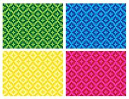 flat colorful beautiful decorative ethnic woven background texture 16 vector