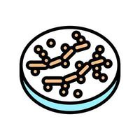 candida bacteria color icon vector illustration