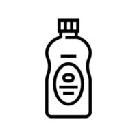 baby oil natural cosmetic line icon vector illustration