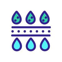 Water treatment scheme icon vector. Isolated contour symbol illustration vector