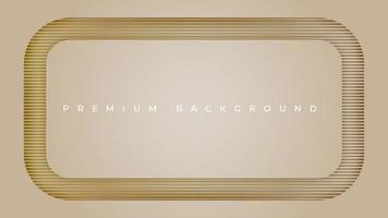 Luxury background with straight gold lines, paper cut style. Premium design with space for text. vector illustration