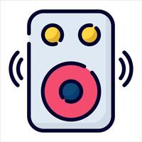 speaker, woofer icon, vector design usa independence day icon.