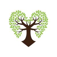 heart tree for tree care company vector