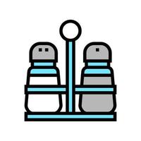 salt and pepper container set color icon vector illustration