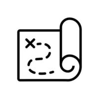 minimized card in scroll icon vector outline illustration