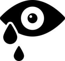 eye tears, drops icon, healthcare and medical icon. vector