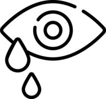 eye tears, drops icon, healthcare and medical icon. vector