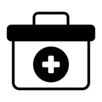 first aid kit icon, healthcare and medical icon. vector