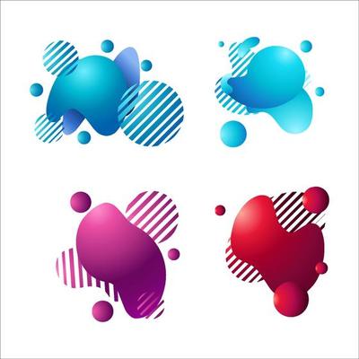 Illustrations Abstract Shape Liquid Collection
