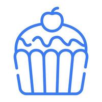 cupcake, Dessert  icon, vector design usa independence day icon.