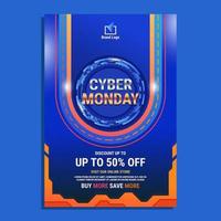 Template of Cyber Monday Poster