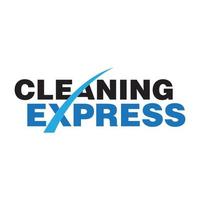 modern and sleek cleaning express logo wordmark vector