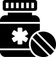 medicine, pills bottle icon, healthcare and medical icon. vector